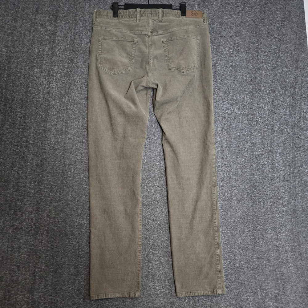 Peter Millar Men 34x32 Superior Soft Corduroy Five-Pocket Pants Juniper Olive